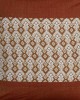 Handwoven Brown and White Cotton Cushion Cover | 16x16 Inch