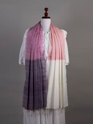 Handwoven Cotton Reshmi Multicolour Stole