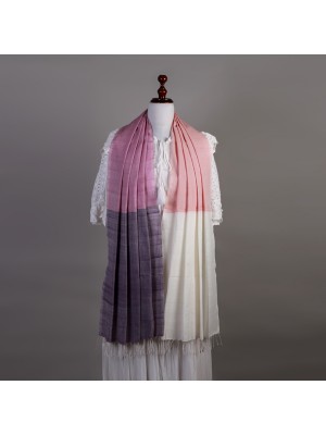 Handwoven Cotton Reshmi Multicolour Stole