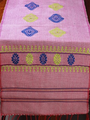 Handwoven Cotton Pink Runner