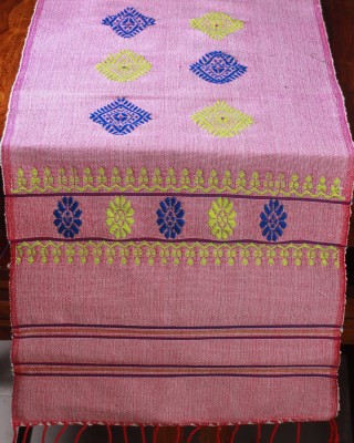Handwoven Cotton Pink Runner