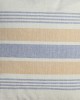 Handwoven Off White and Blue Cotton Cushion Cover | 12x12 Inch