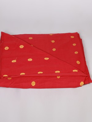 Handwoven Red Cotton Fabric