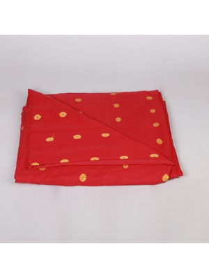 Handwoven Red Cotton Fabric