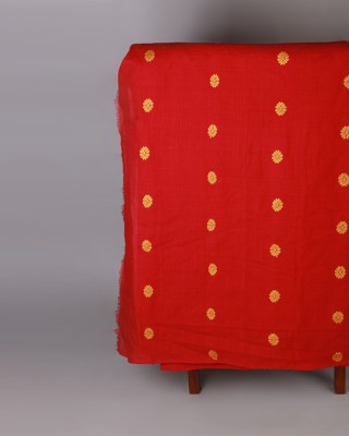 Handwoven Red Cotton Fabric