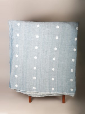 Handwoven Light Blue Cotton Fabric