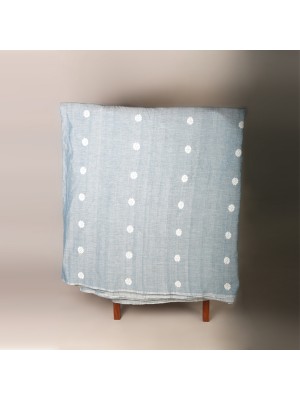 Handwoven Light Blue Cotton Fabric