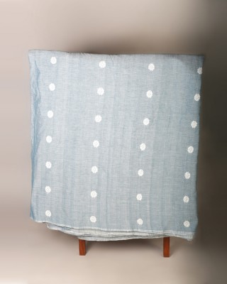 Handwoven Light Blue Cotton Fabric