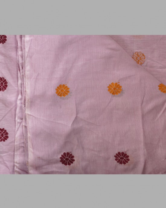 Handwoven Lilac Cotton Fabric