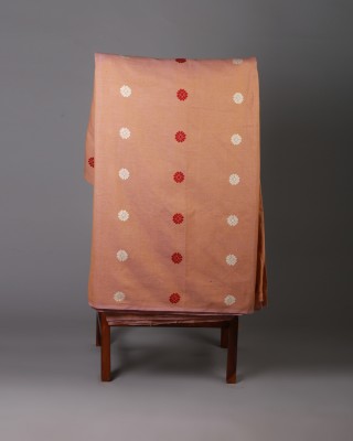 Handwoven Light Orange Cotton Fabric