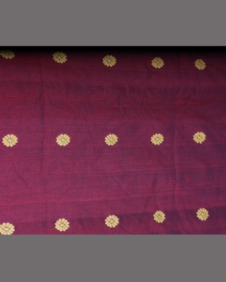 Handwoven Maroon Cotton Fabric