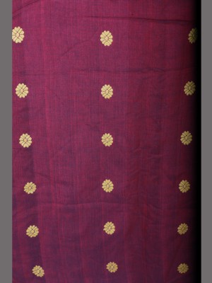 Handwoven Maroon Cotton Fabric