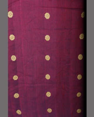 Handwoven Maroon Cotton Fabric