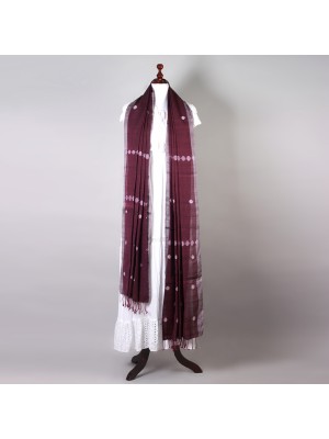 Handwoven Purple Dupatta