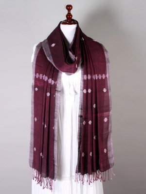 Handwoven Purple Dupatta