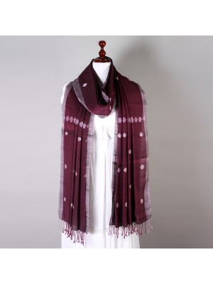 Handwoven Purple Dupatta