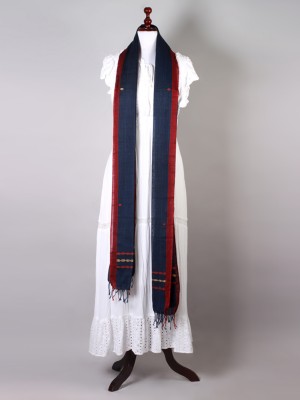 Handwoven Dark Blue Dupatta