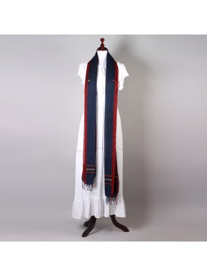 Handwoven Dark Blue Dupatta