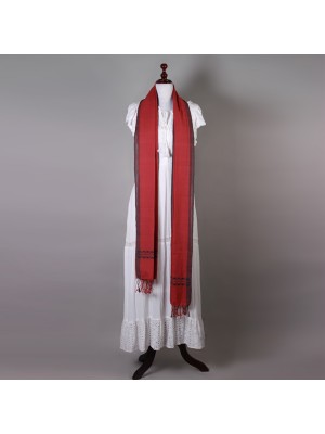 Handwoven Cotton Mauve Stole