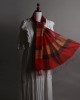 Handwoven Red Cotton Stole 