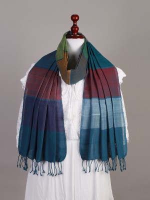 Handwoven Cotton Multicolour Stole Handwoven Cotton Multicolour Stole