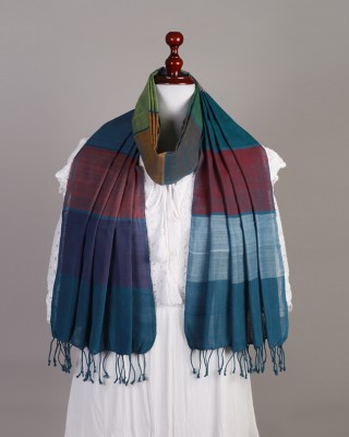 Handwoven Cotton Multicolour Stole Handwoven Cotton Multicolour Stole