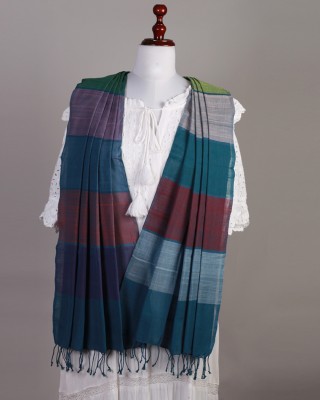 Handwoven Cotton Multicolour Stole