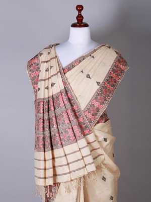 Beige Silk Saree Beige Silk Saree