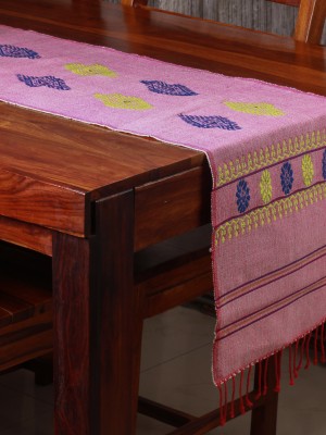 Handwoven Cotton Pink Runner