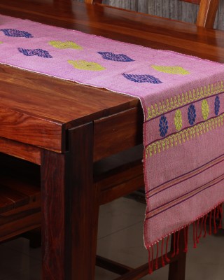 Handwoven Cotton Pink Runner