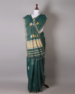 Bottle Green Silk Saree