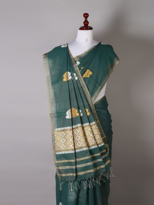 Bottle Green Silk Saree