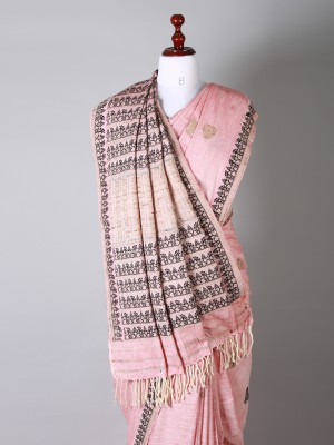 Pink and Black Silk Saree Pink and Black Silk Saree