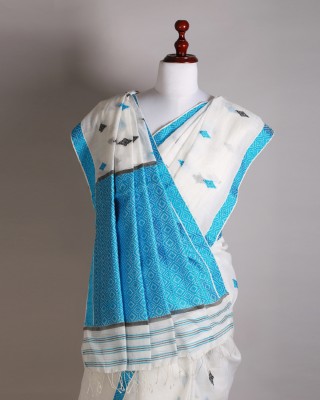 White Silk Saree
