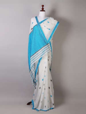 White Silk Saree