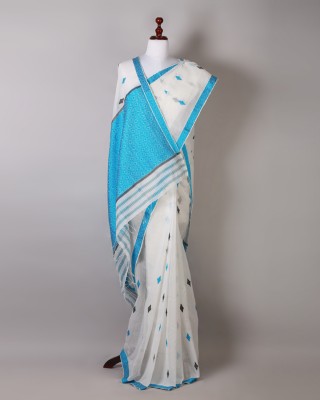 White Silk Saree