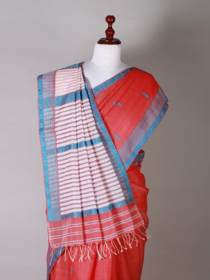 Red and Blue Silk Saree Red and Blue Silk Saree