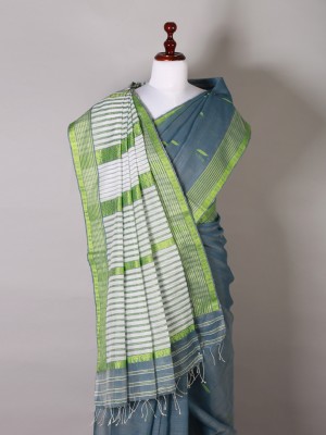 Blue and Green Silk Saree Blue and Green Silk Saree