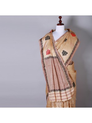 Beige Silk Saree Beige Silk Saree