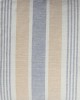 Handwoven Off White and Blue Cotton Cushion Cover | 16x16 Inch