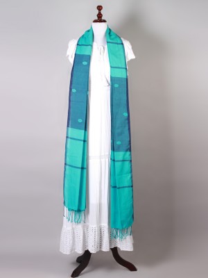 Handwoven Sky Blue Dupatta