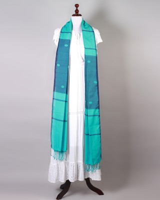 Handwoven Sky Blue Dupatta