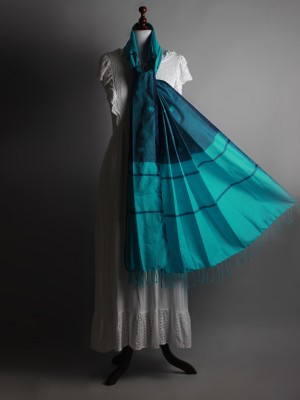 Handwoven Sky Blue Dupatta