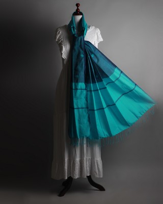 Handwoven Sky Blue Dupatta