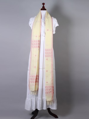 Handwoven Off White Dupatta