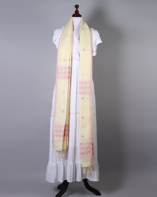 Handwoven Off White Dupatta
