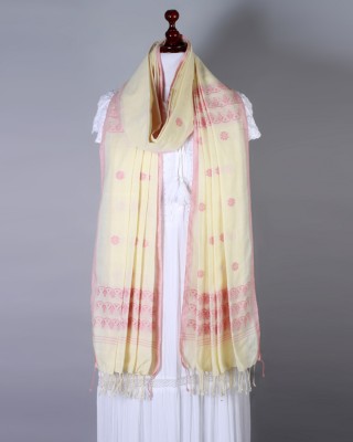 Handwoven Off White Dupatta