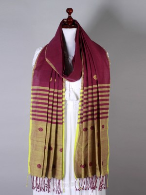 Handwoven Purple Dupatta