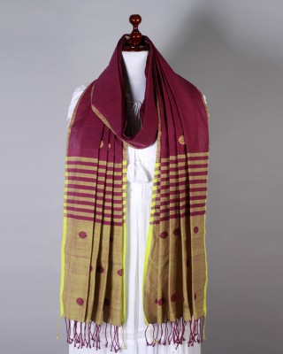 Handwoven Purple Dupatta