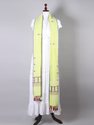 Handwoven Light Neon Dupatta
